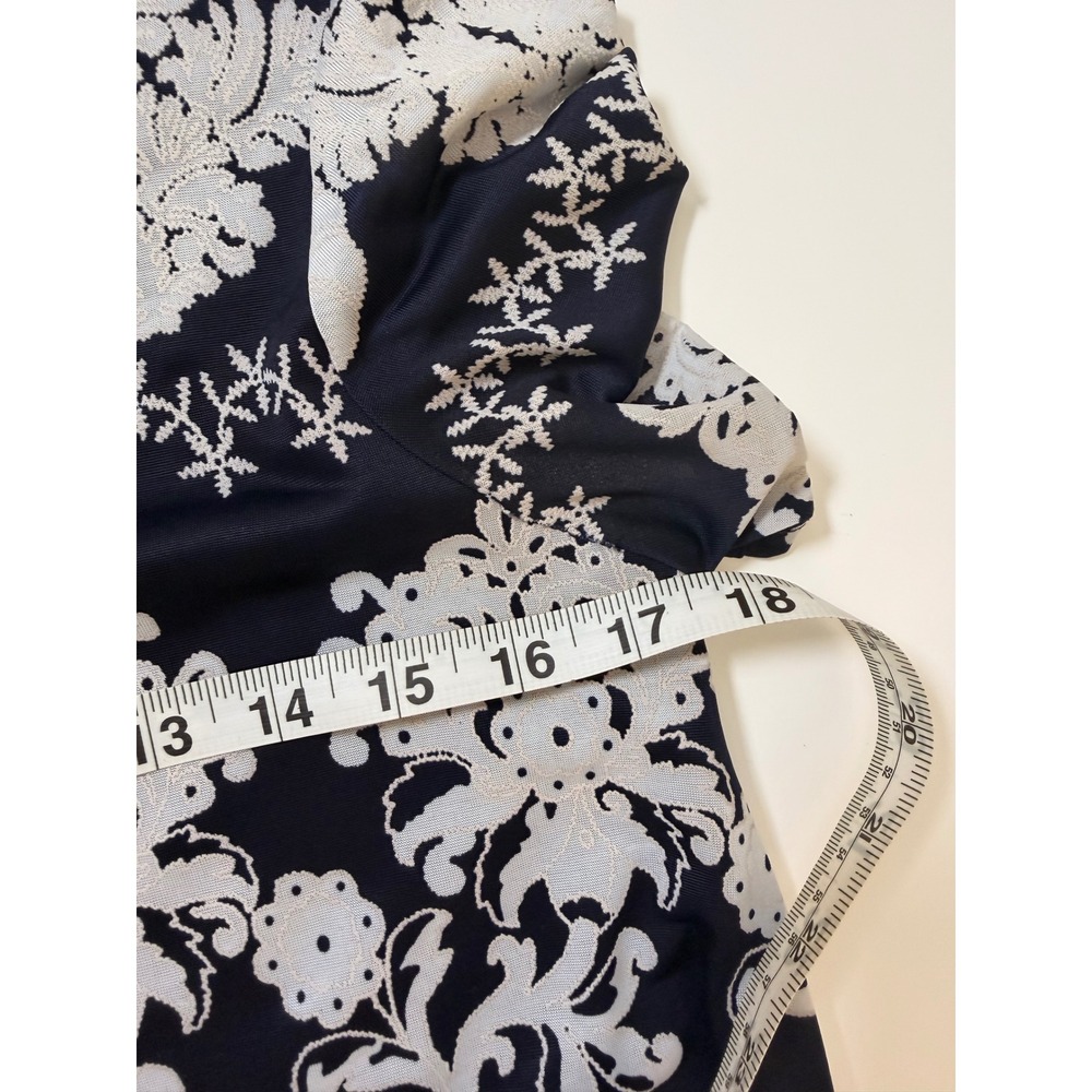 Show Me Your Mumu Shift Dress Womens Medium Navy Blue Excellent Floral Mini Boho - Picture 5 of 5